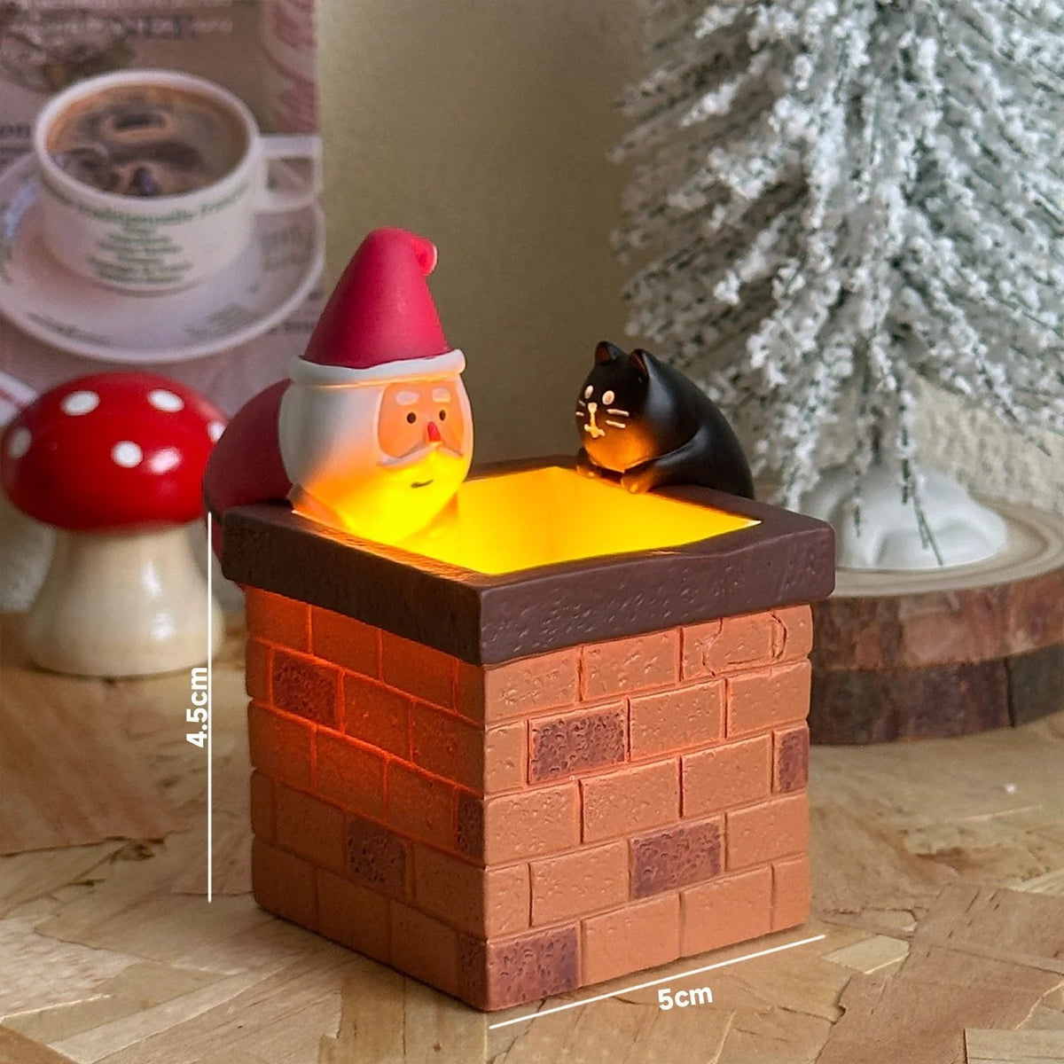 LED Santa Claus Chimney Christmas Ornament