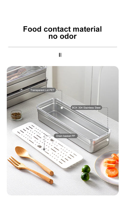 Stainless Steel Tableware Storage Box