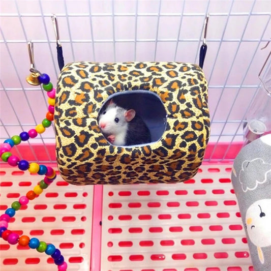 Hamster Hanging House & Soft Cotton Hammock for Small Animals