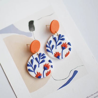 Classic Bohemiam Drop Bright Color Earrings
