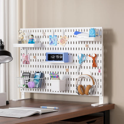 Adjustable Desktop Pegboard Organizer