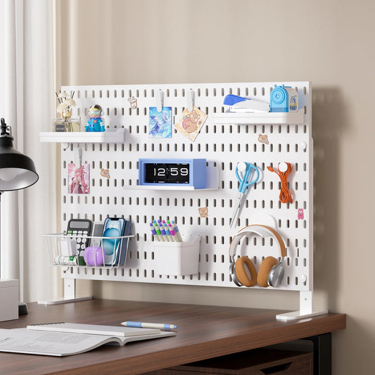 Adjustable Desktop Pegboard Organizer