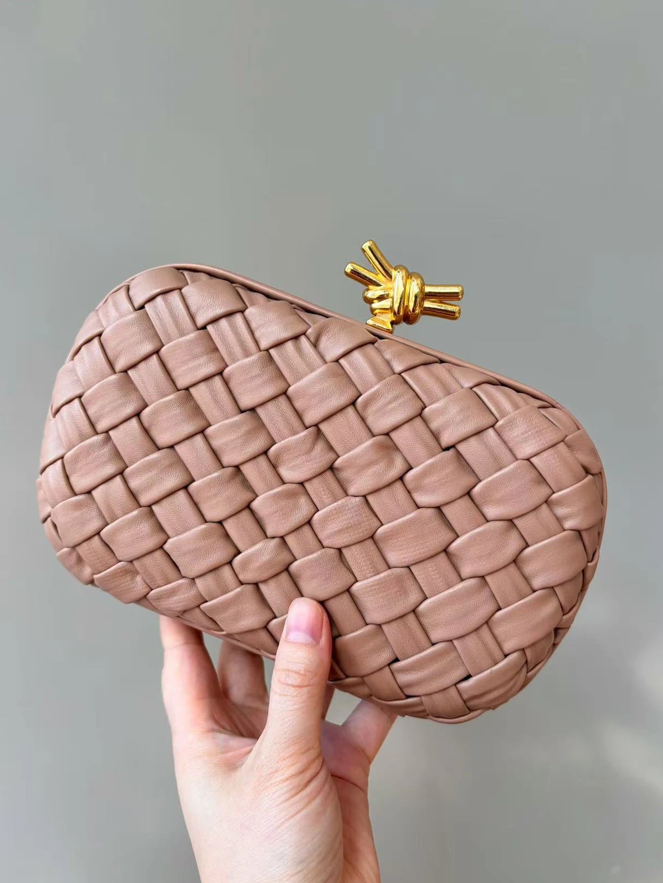 Woven Evening Clutch Shoulder Bag