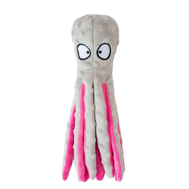Stuffing-Free Octopus Squeaky Dog Toy