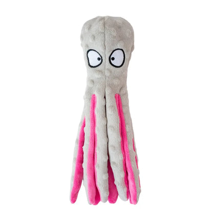 Stuffing-Free Octopus Squeaky Dog Toy