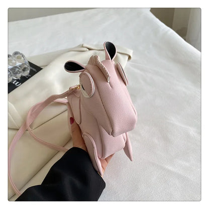 Horse-Shaped PU Leather Crossbody Shoulder Bag