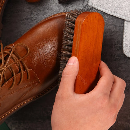 Horsehair Shoe Brush Kit