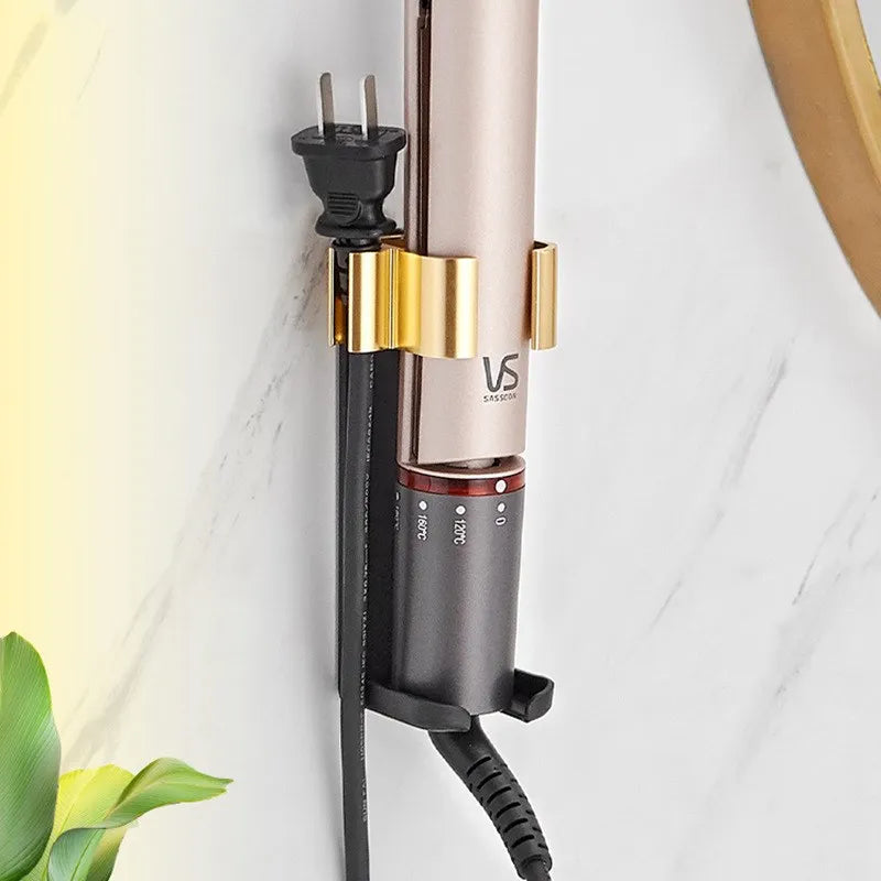 Wall-Mounted Hair Straightener & Curling Iron Holder
