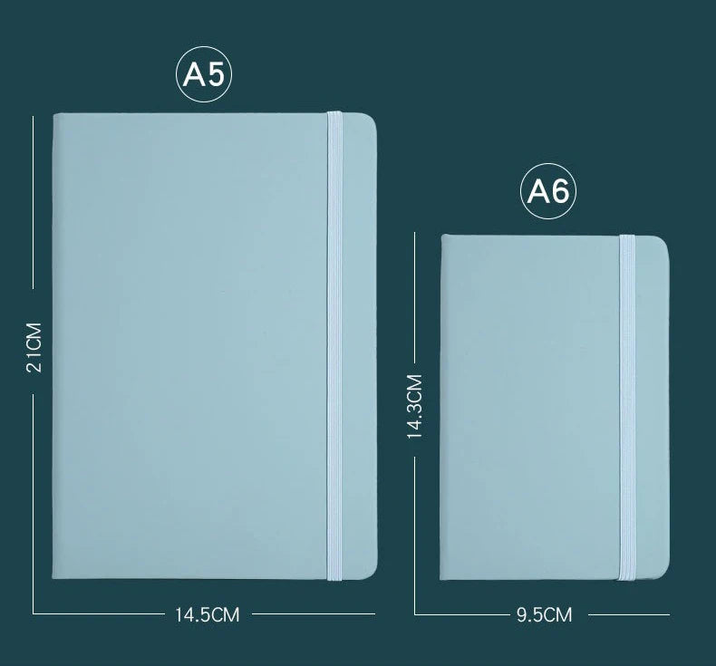 Custom A5/A6 PU Leather Notebook with Logo Printing