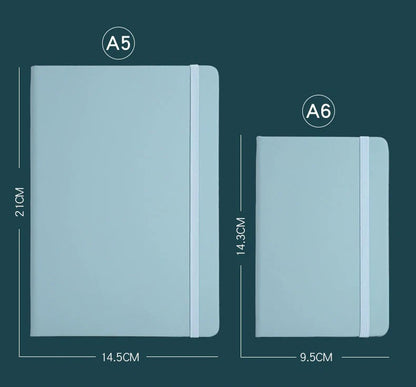 Custom A5/A6 PU Leather Notebook with Logo Printing