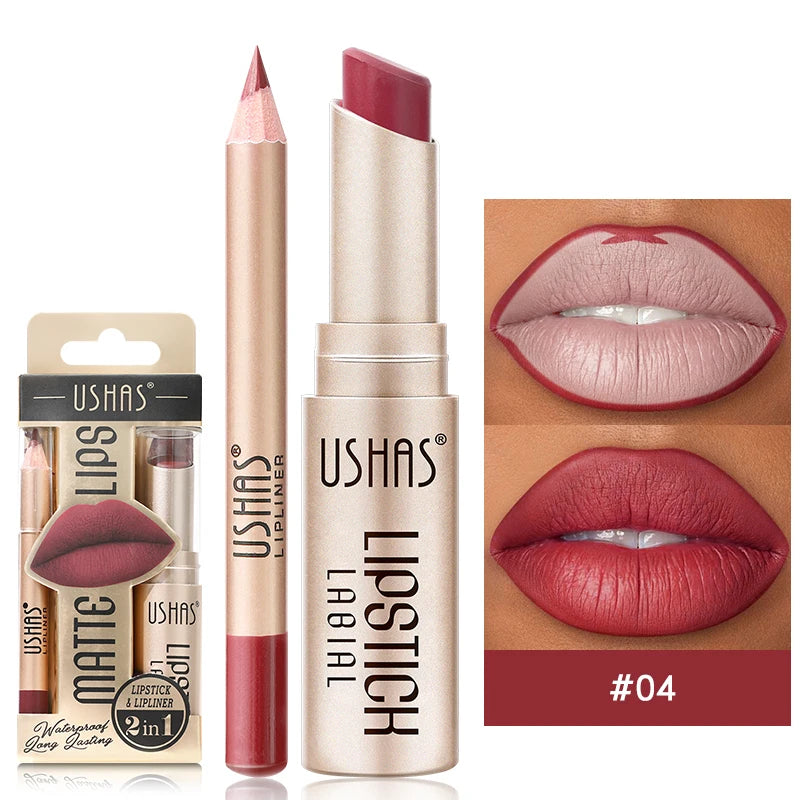Matte Lipstick & Lip Liner Set