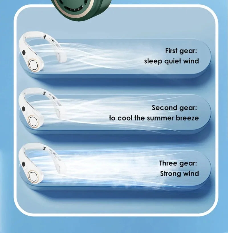Mini Bladeless Rechargeable Neck Fan