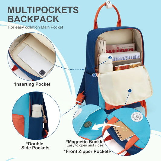 Fewchor Casual Kids School Backpack