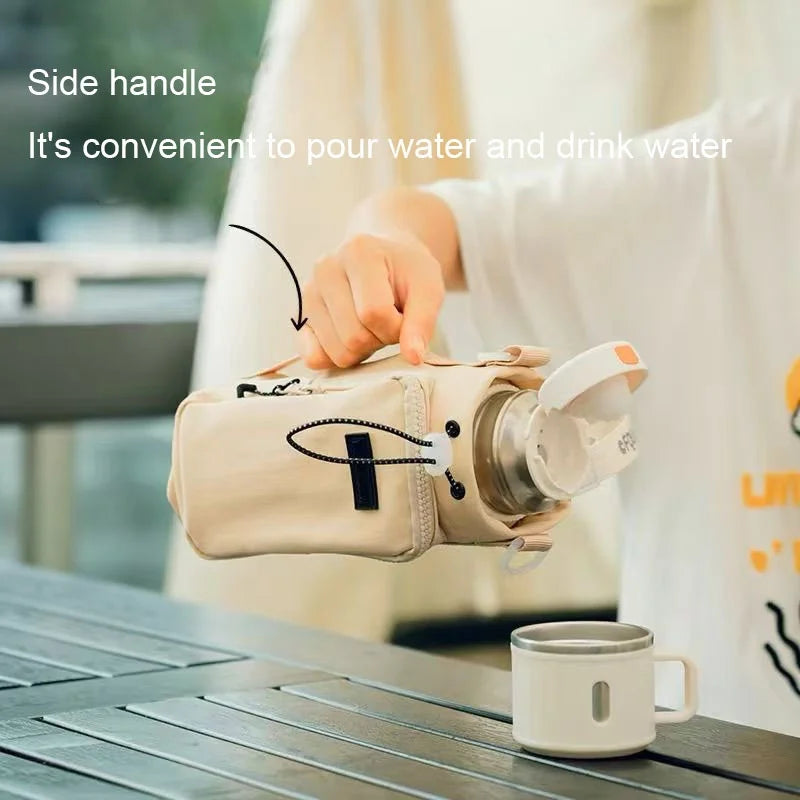 Portable Water Bottle Crossbody Carrier Bag