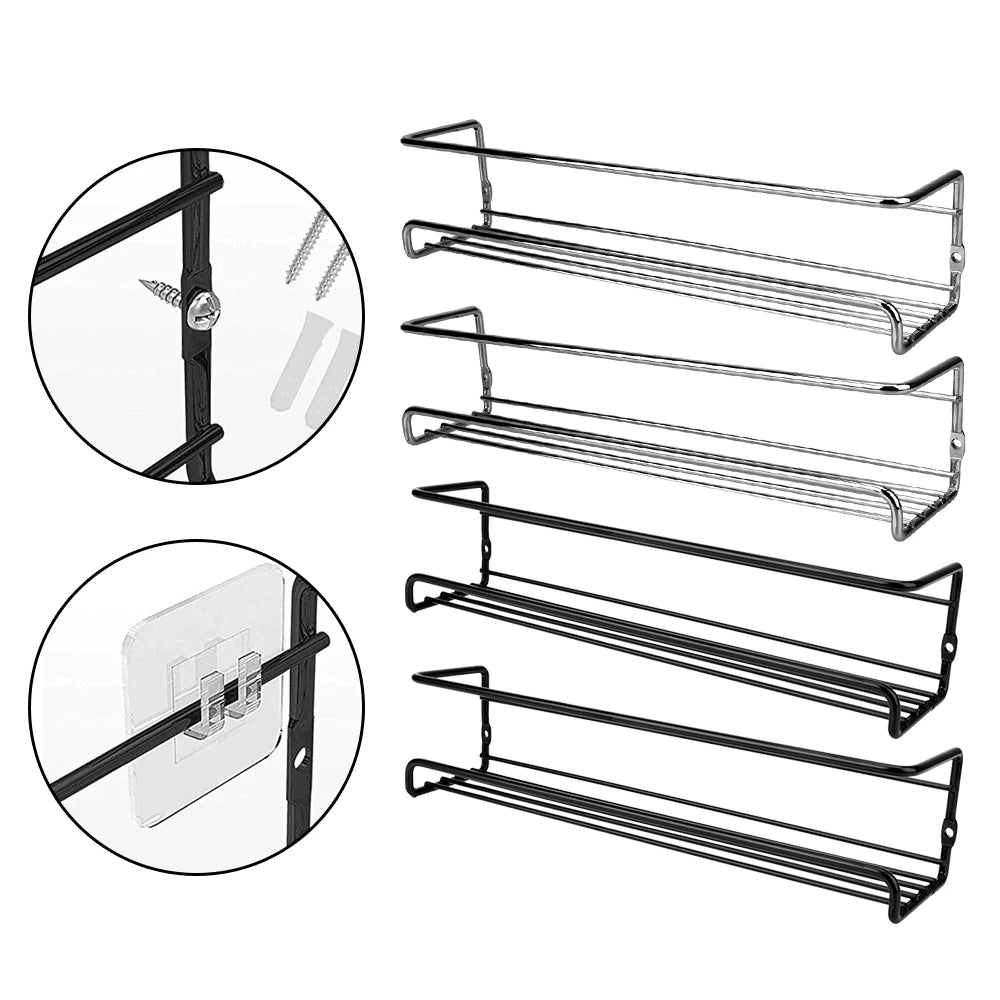 Wall Mounted Spice Rack Set