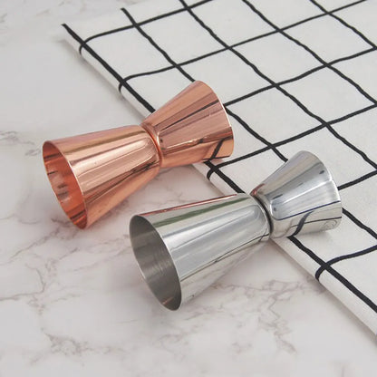 15/30ml or 25/50ml Stainless Steel Cocktail Shaker Measure Cup