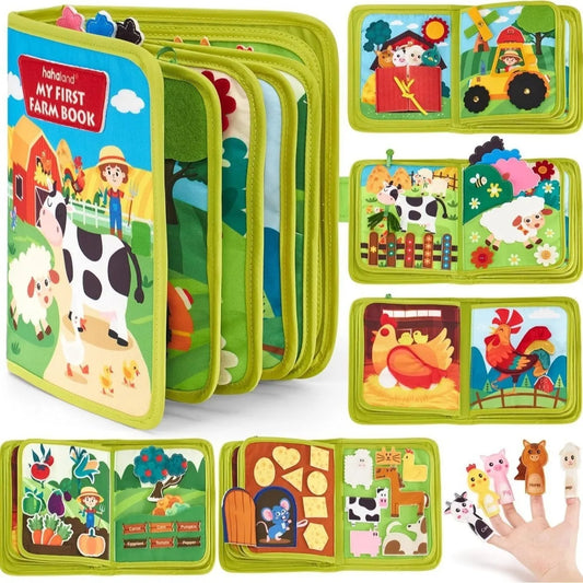 Interactive Farm-Themed Felt Learning Book