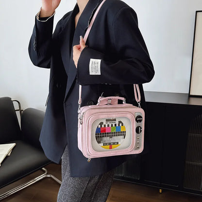 Permanently Retro TV Crossbody Handbag