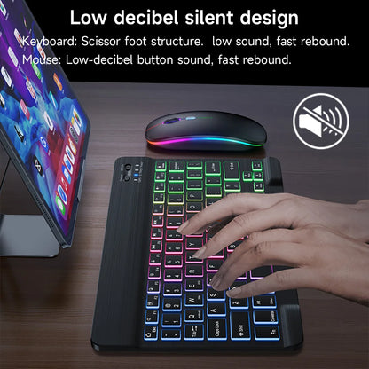 Backlit Bluetooth Keyboard & Mouse Set