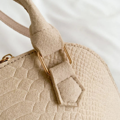 Mini Textured Satchel Crossbody Bag