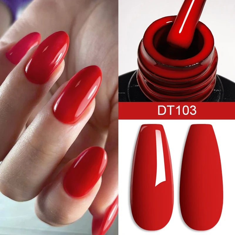 MEET ACROSS 7ml Red Gel Nail Polish