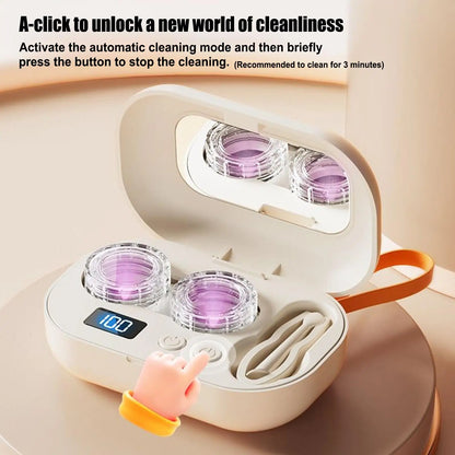 Ultrasonic Contact Lens Cleaning Case
