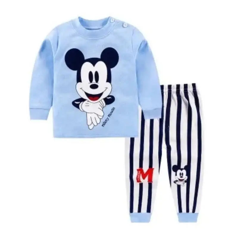 Disney Cartoon Baby 2Pcs Winnie Pooh Long Sleeved Pyjamas