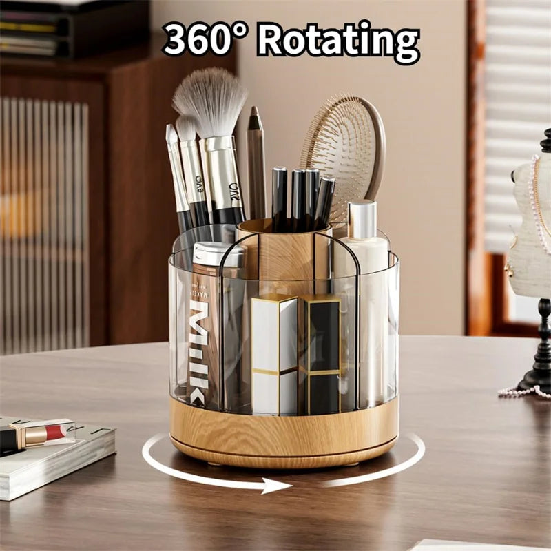 360° Rotating Makeup Brush Holder
