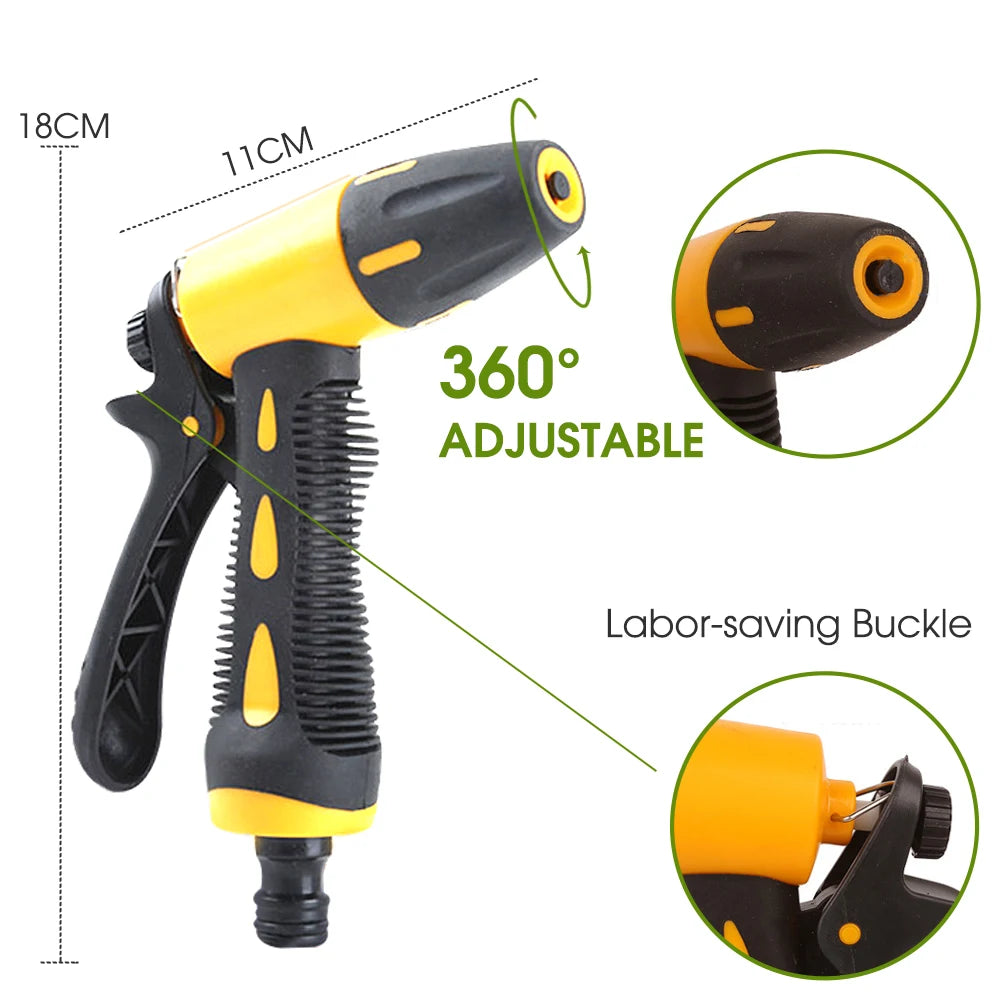 Retractable Garden Hose with Spray Gun