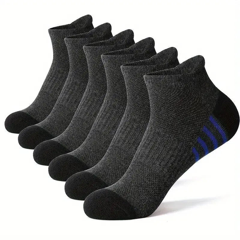 Men’s Breathable Mesh Sports Socks 6 Pairs