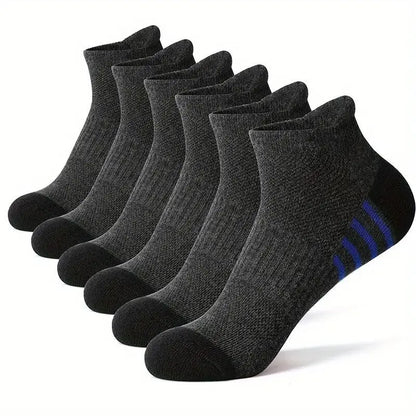 Men’s Breathable Mesh Sports Socks 6 Pairs
