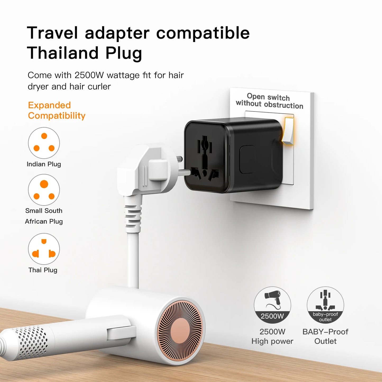 Universal Travel Plug Adapter – Worldwide Power Adapter