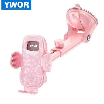 Pink Adjustable Car Phone Holder