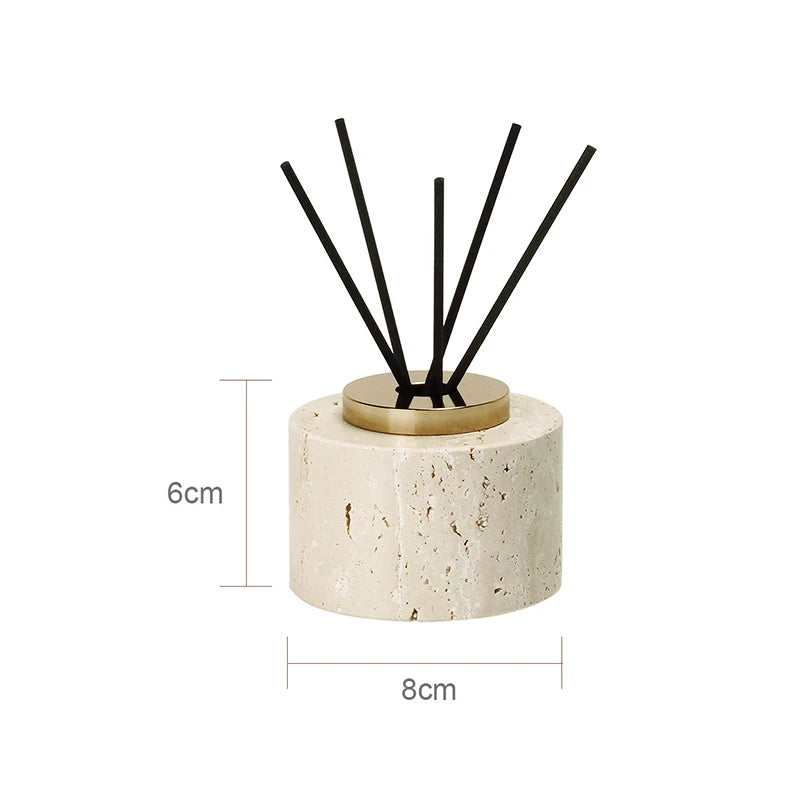 Travertine-Style Bathroom Accessories Set