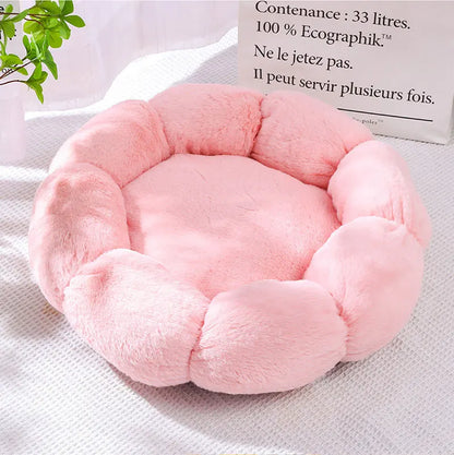 Calming Plush Donut Pet Bed