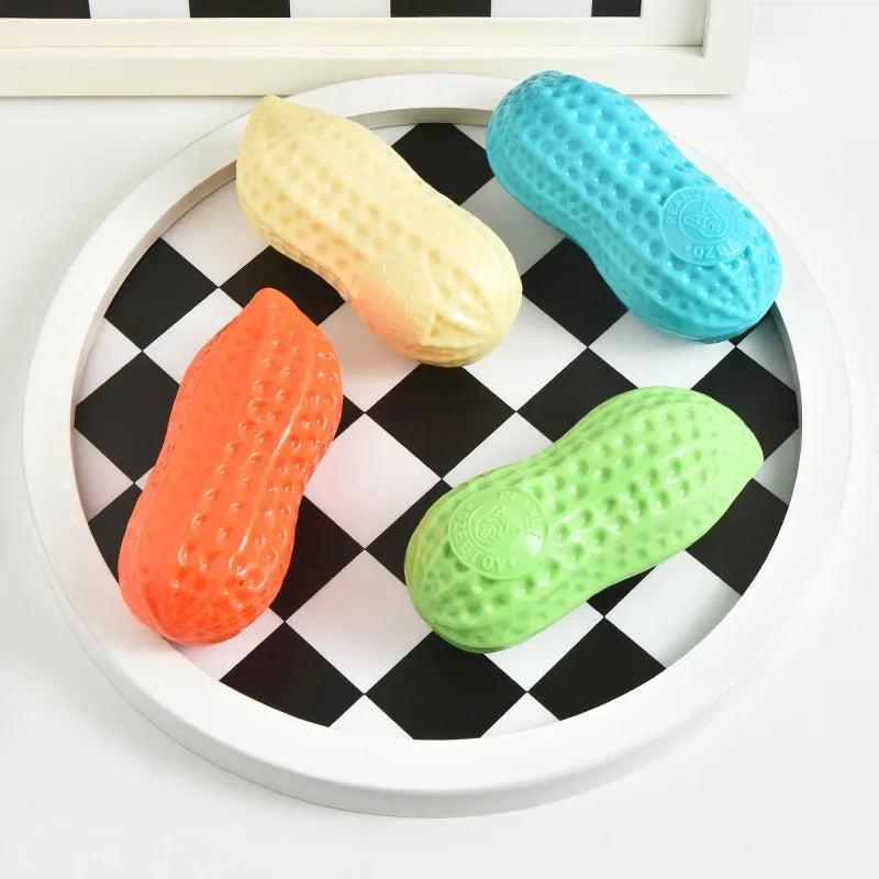 Peanut Squeaky Dog Chew Toy