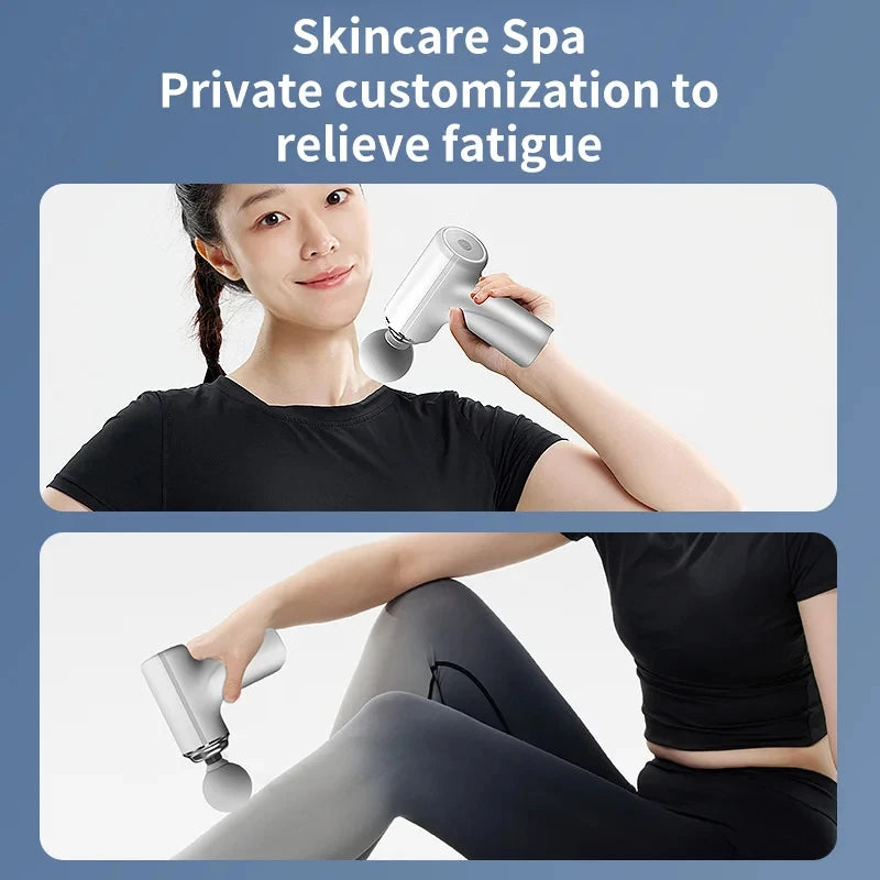 Portable AI Fascia Massage Gun with 4 Massage Heads