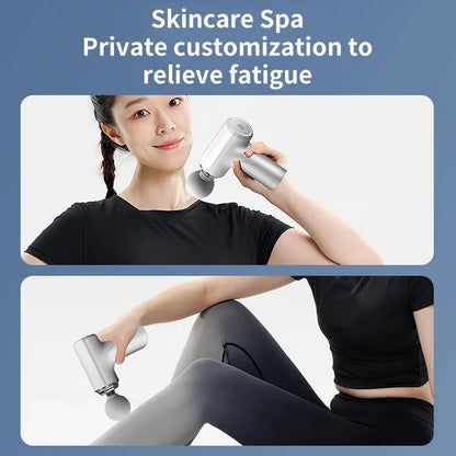 Portable AI Fascia Massage Gun with 4 Massage Heads