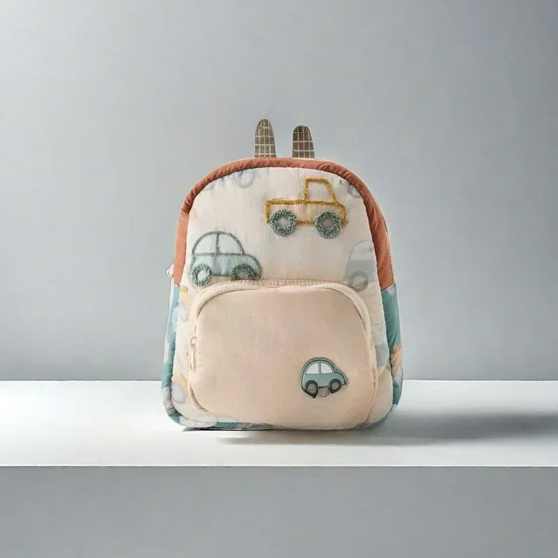 Kids Cartoon Car Backpack for Kindergarten