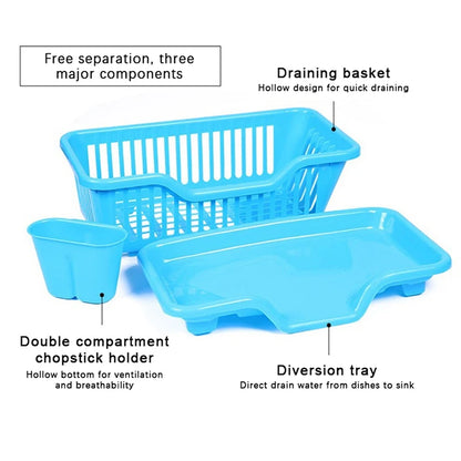 Kitchen Dish Drying Rack with Drain Board