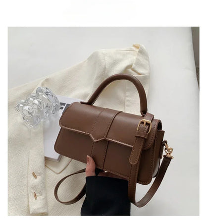 Vintage PU Leather Satchel Shoulder Bag