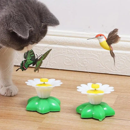 Interactive Rotating Butterfly Cat Toy