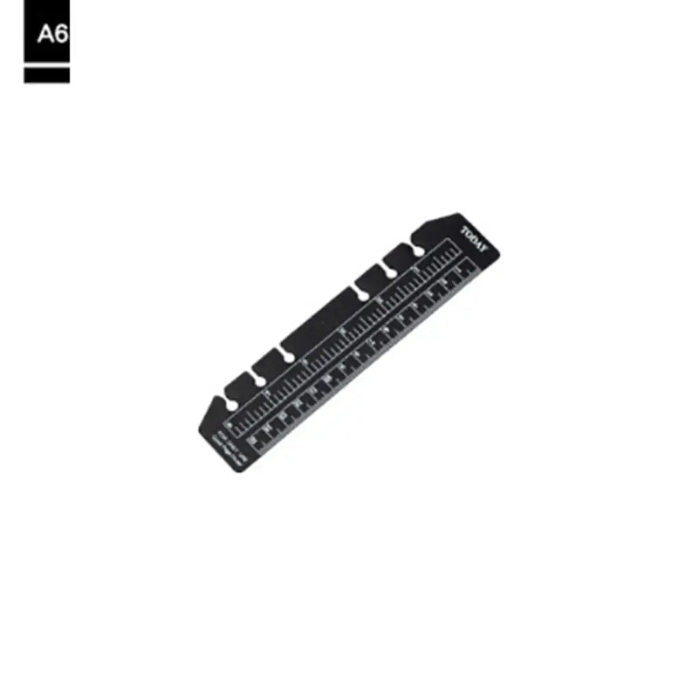 PVC A5 Loose-Leaf Notebook Bookmark Ruler