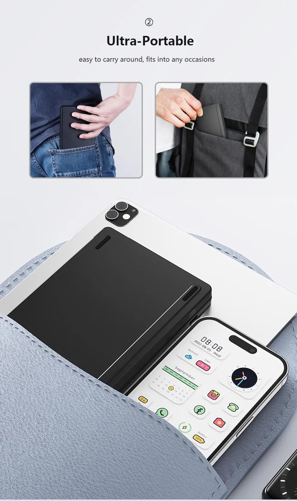 Mini Foldable Bluetooth Keyboard