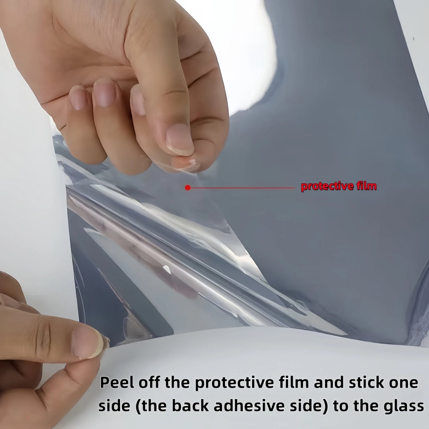 Silver One-Way Privacy Window Film