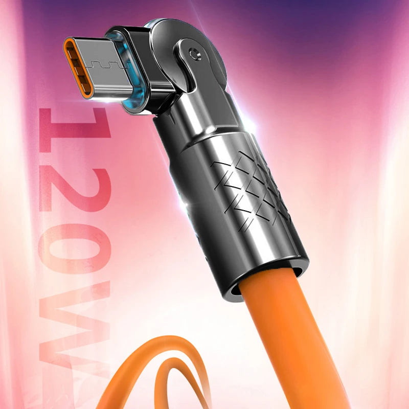 120W USB-C Silicone Cable