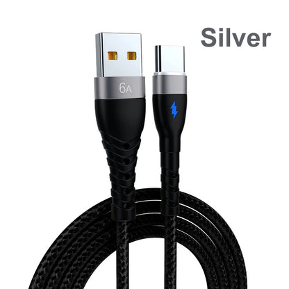 Vumpach 6A USB Type C Cable For Huawei Samsung