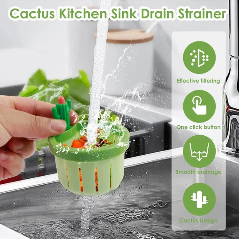 Cactus Kitchen Sink Filter Basket