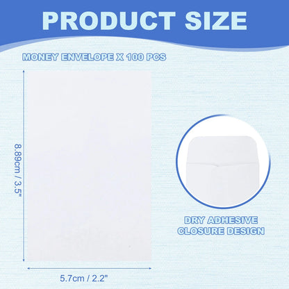 Self-Sealing Money Envelopes for Budgeting, Gifts & Cash Storage