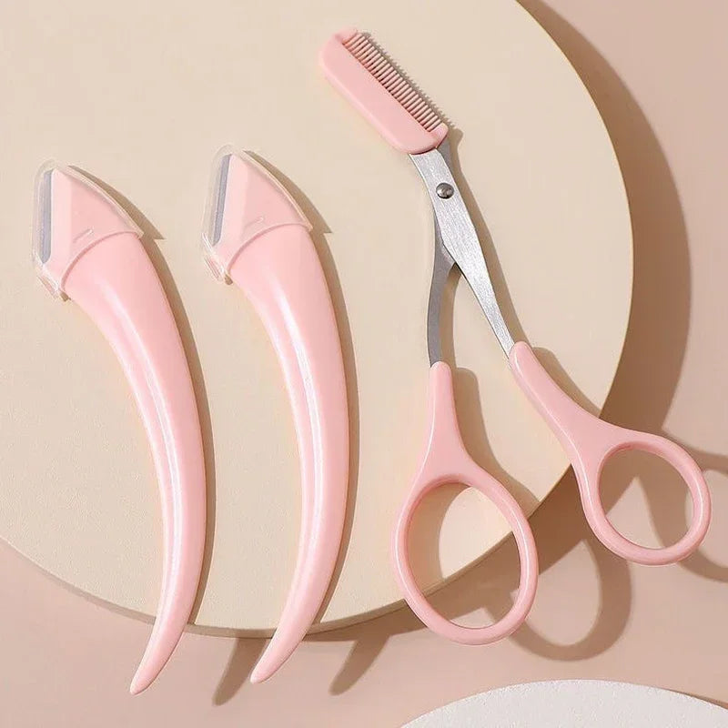 Eyebrow Trimming Razor & Brow Comb Set